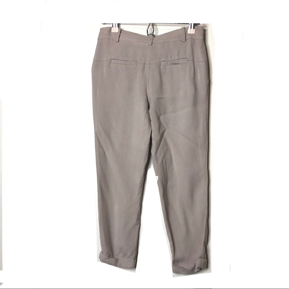 DVF taupe crop fitted pants 0 B8 - Picture 5 of 8